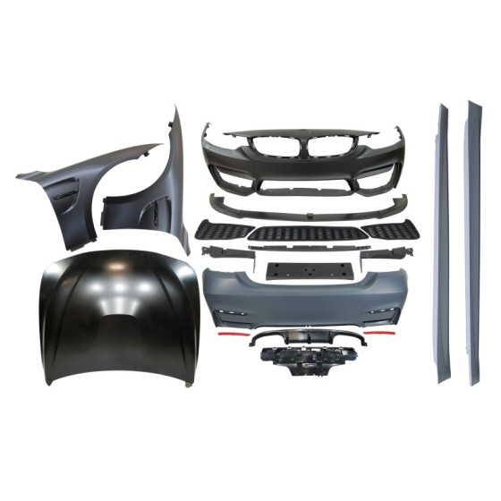 Body Kit BMW F36 Look M4 Completo com Capô e Guarda-Lamas