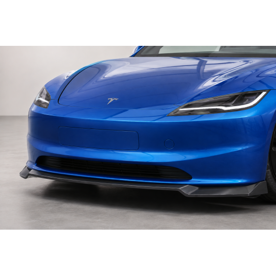 Front Lip Tesla Model 3 Facelift 09/2023+ Gloss Black TUV/ABE/ITV