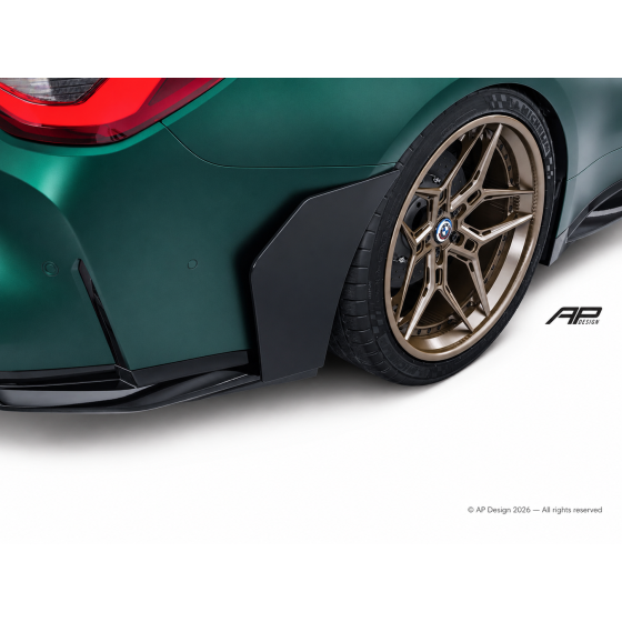 Rear Side Blades BMW M4 G82 / G83 2020+ Gloss Black TUV/ABE/ITV
