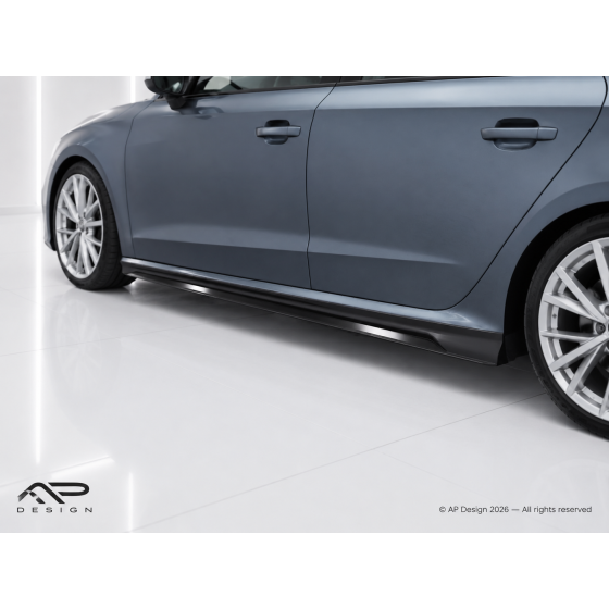 Audi A3 8V Sportback Side Skirts 2012-2020 Gloss Black