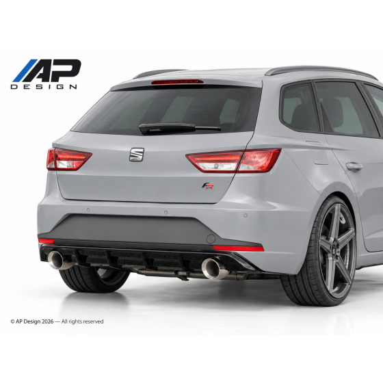 Rear Diffuser Seat Leon ST 5F FR 2013-2016 Left/Right 100mm Exhaust