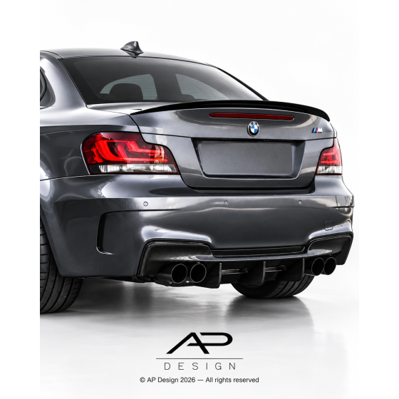 Rear Spoiler BMW E82 E88 M Performance Look Gloss Black