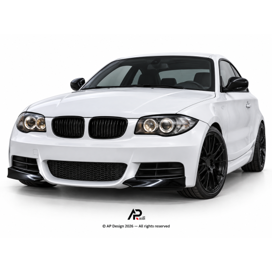 Front Splitters BMW E82 E88 M Pack Gloss Black