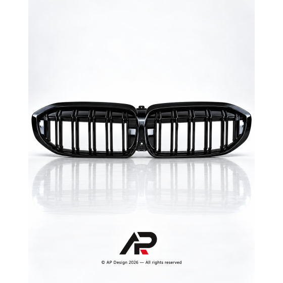 BMW G20 G21 Double Kidney Grilles M Performance Look Gloss Black