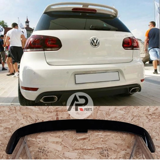 VW golf 6 rear Spoiler gloss black