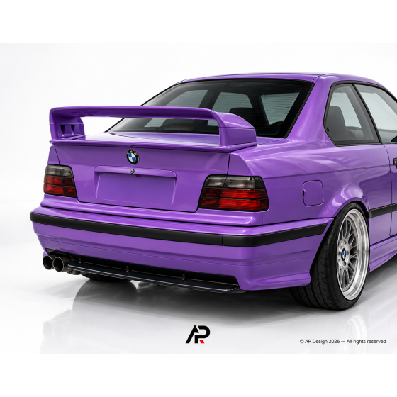 M3 GT Style Rear Spoiler BMW E36 Sedan Coupe Gloss Black
