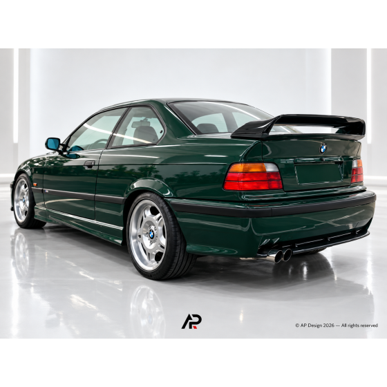 GT / M3 Style Rear Spoiler BMW E36 Sedan Coupe Gloss Black