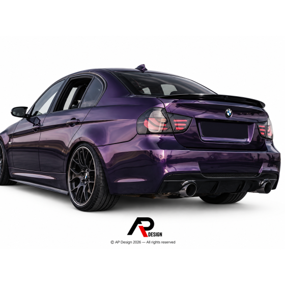 BMW E90 Rear Spoiler M Performance Gloss Black