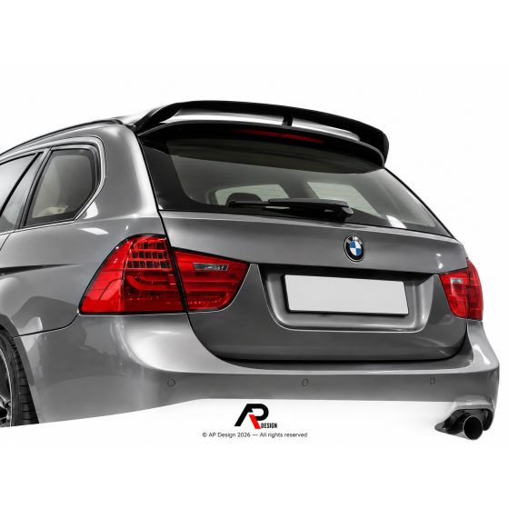 BMW E91 Touring M Performance Style Rear Roof Spoiler – Gloss Black