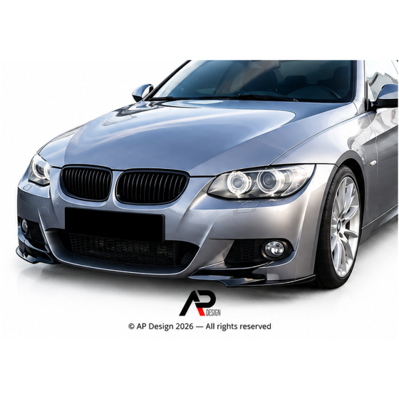 BMW E92/E93 LCI M Sport Front Corner Splitters – Gloss Black