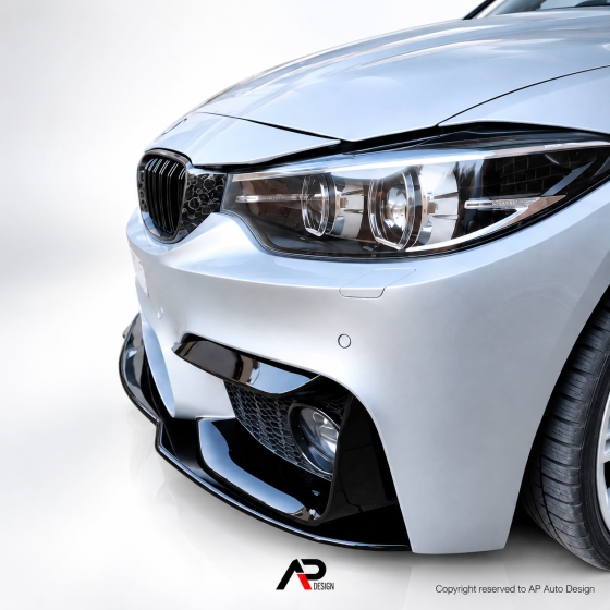 BMW F30 F31 F32 F33 F36 LOOK M3 M4 LIP MPERFORMANCE GLOSS BLACK