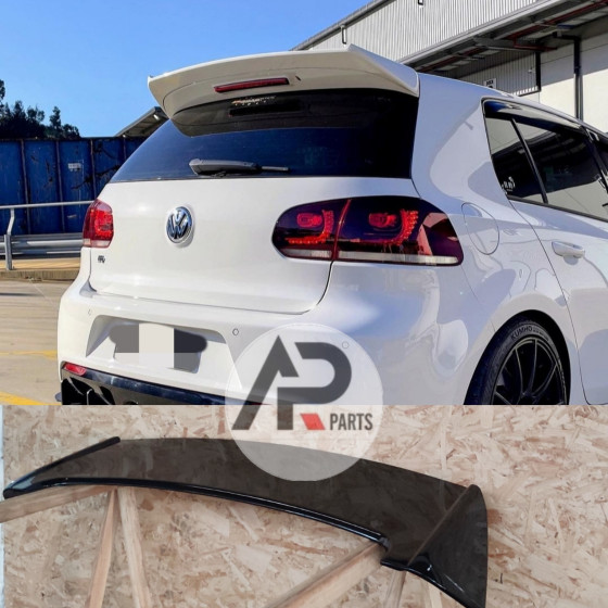 VW golf 6 GTI R rear spoiler gloss black