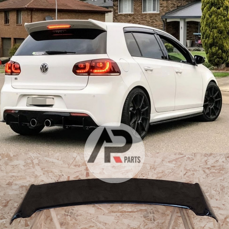 VW golf 6 GTI R rear spoiler gloss black