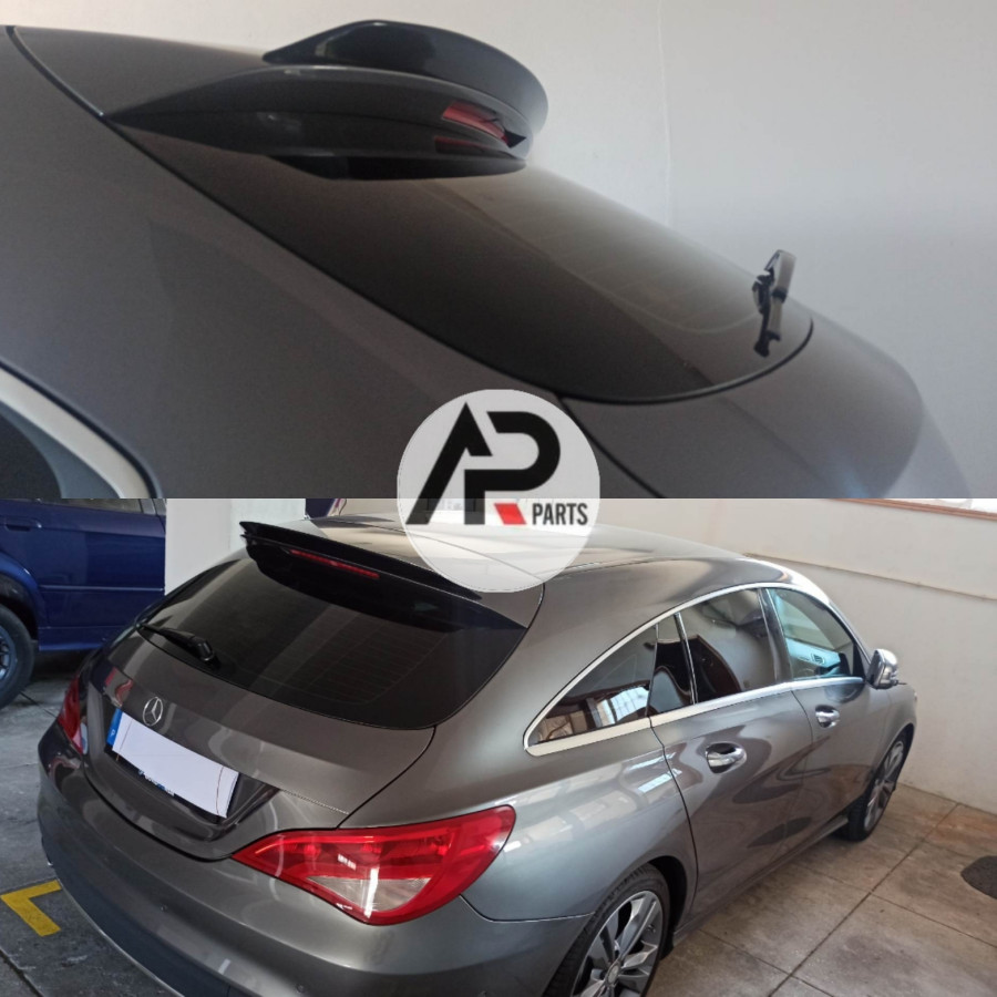 Mercedes X117 rear spoiler gloss black amg