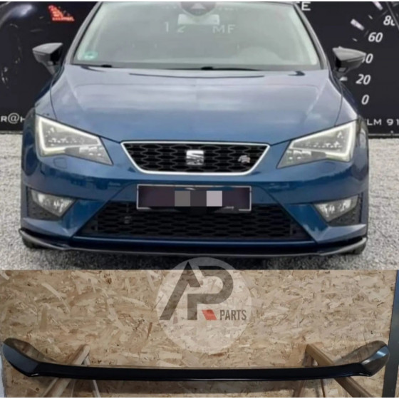 Cupra Style Front Lip SEAT Leon 5F FR 2012-2020 Gloss Black