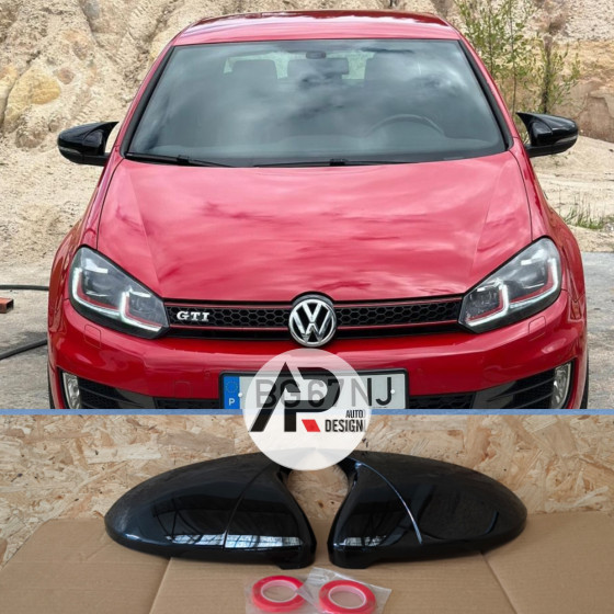 VW Golf mk6 Mirror cover gloss black