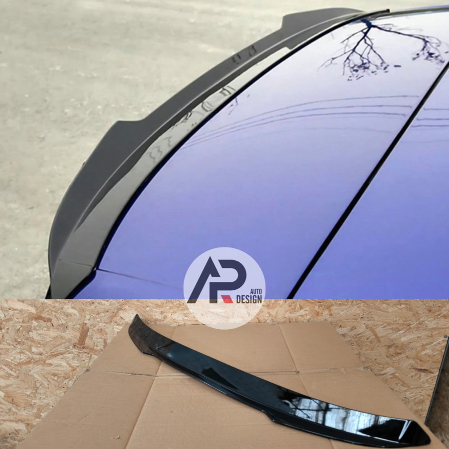 VW GOLF 8 REAR SPOILER EXTENSION GLOSS BLACK