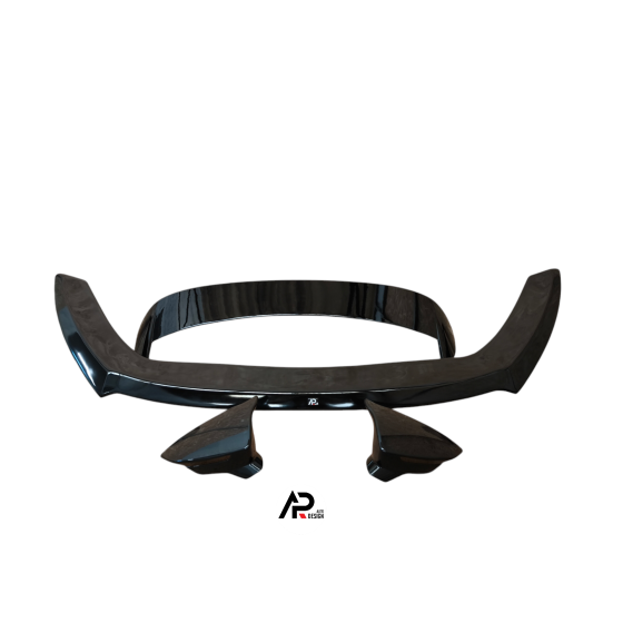 SEAT Leon 5f front lip+Rear Spoiler+Mirror cover gloss black