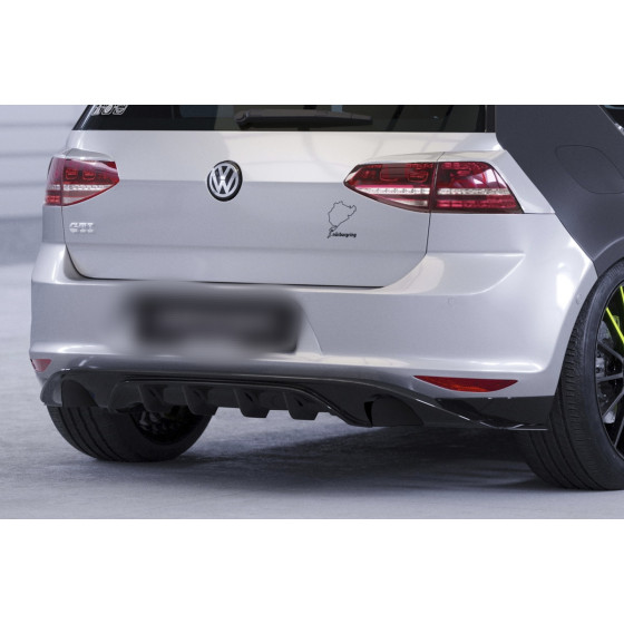 VW Golf 7 Pre-Facelift Rear Diffuser Gloss Black | TÜV ABE